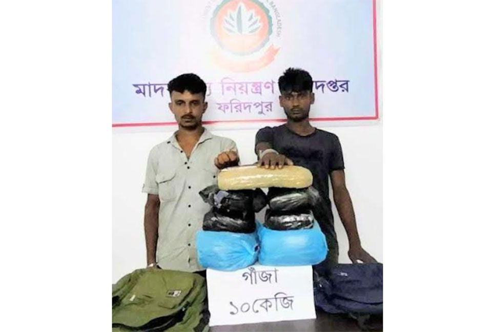 বোয়ালমারীতে গাঁজাসহ আটক ২
