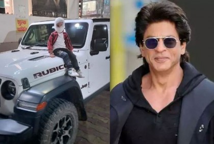 মুখে ব্যান্ডেজ বেঁধে সিনেমা হলে খুদে ভক্ত, কাণ্ড দেখে যা বললেন শাহরুখ