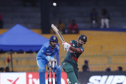 নাসুমের ব্যাটে লড়াকু পুঁজি টাইগারদের, জয়ের জন্য ভারতের চাই ২৬৬