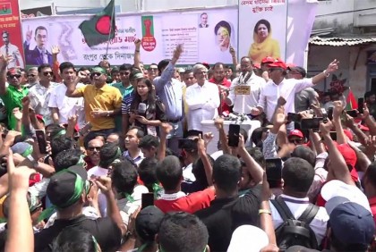 রংপুর থেকে তারুণ্যের রোডমার্চ শুরু
