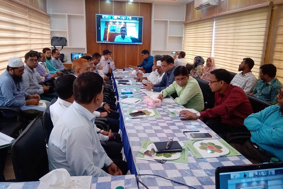 মাদারীপুরে ডাল উৎপাদন বৃদ্ধি প্রকল্পের কর্মশালা 