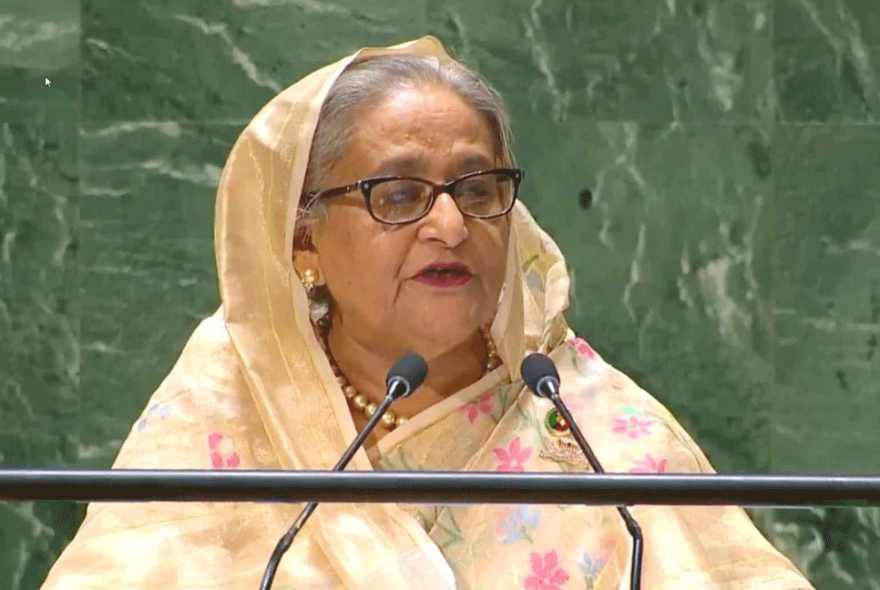 যুদ্ধ-সংঘাত পরিহার করে মানবকল্যাণে কাজ করুন: জাতিসংঘে প্রধানমন্ত্রী