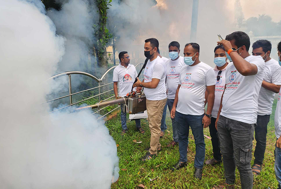 ডেঙ্গু প্রতিরোধে রংপুর জেলা যুবলীগের কর্মসূচি 
