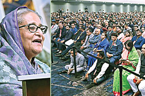 নিউইয়র্কে নাগরিক সংবর্ধনায় প্রধানমন্ত্রী শেখ হাসিনা