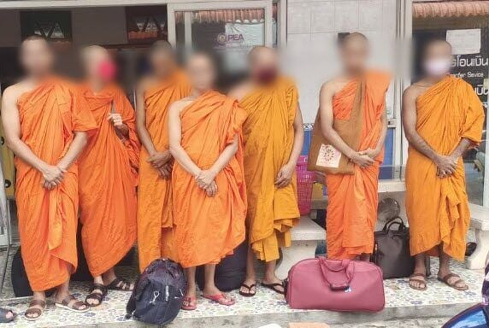 বৌদ্ধ ভিক্ষু সেজে থাইল্যান্ডে গিয়ে গ্রেফতার ৭ বাংলাদেশি

