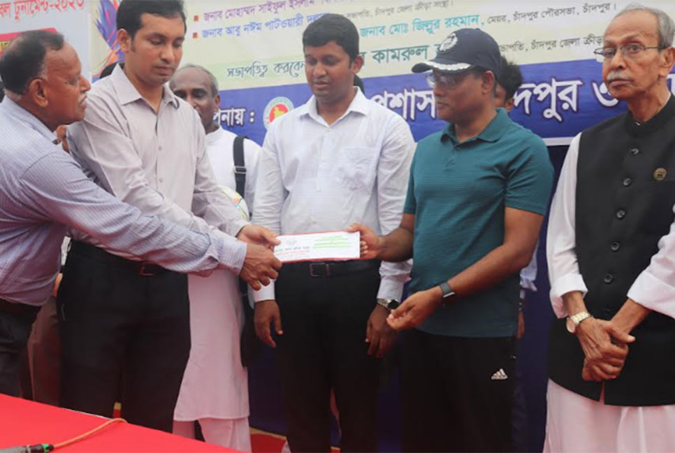 চাঁদপুর জেলা প্রশাসক কাপ ফুটবল টুর্নামেন্টের উদ্বোধন