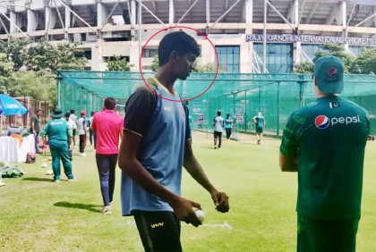 পাকিস্তানের নেটে ৬ ফুট ৯ ইঞ্চির ভারতীয় পেস বোলার!
