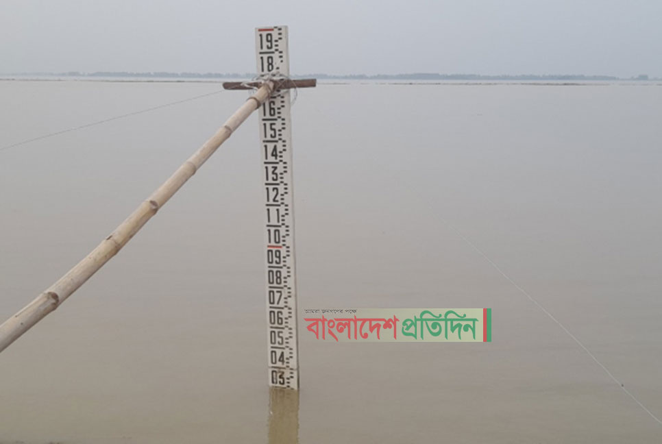 রংপুরে তিস্তা নদীর পানি বিপদসীমার নিচে