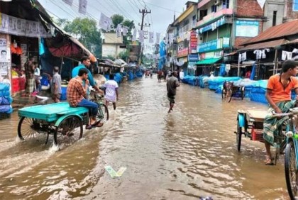 সখীপুরে ফসলি জমি পানির নিচে, রাস্তাঘাটের ব্যাপক ক্ষয়ক্ষতি