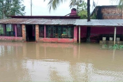 বগুড়ার শেরপুরে দুই হাজার পরিবার পানিবন্দী