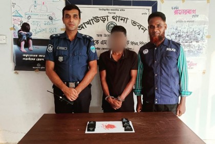 আখাউড়ায় ইয়াবাসহ আটক ১