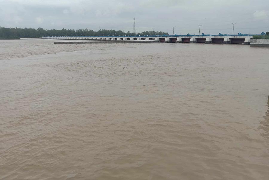 তিস্তা নদীতে একদিনে পানি এসেছে এক লাখ ৪০ হাজার কিউসেক
