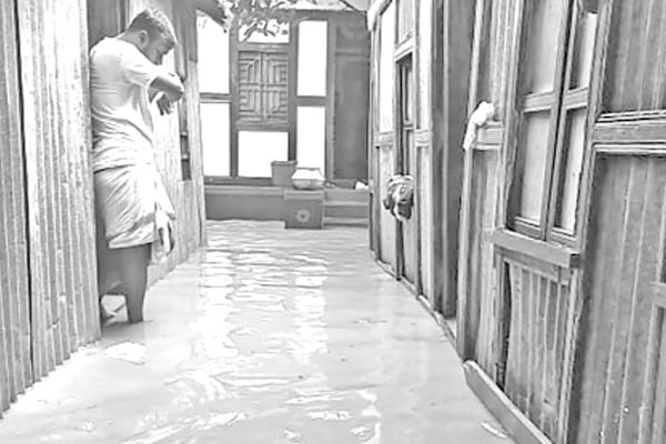 অর্ধশত বাড়িঘরে হাঁটুপানি
