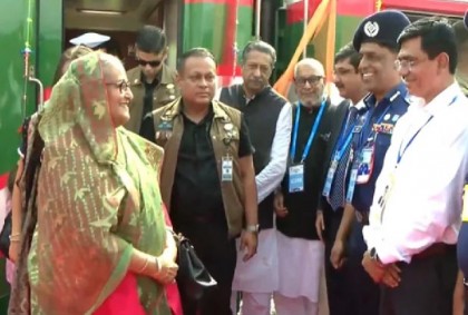 ভাঙ্গায় পৌঁছেছেন প্রধানমন্ত্রী