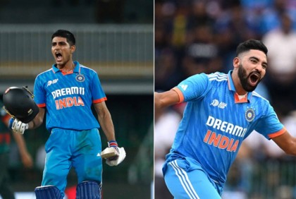 আইসিসির মাস সেরা ক্রিকেটারের দৌড়ে গিল-মালান-সিরাজ