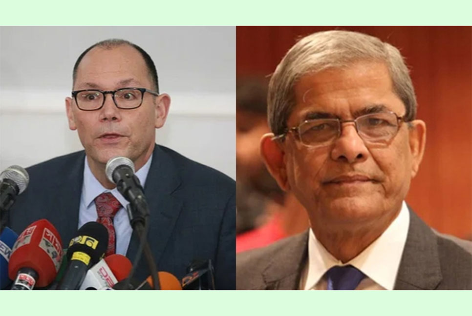 মার্কিন রাষ্ট্রদূতের সঙ্গে মির্জা ফখরুলের বৈঠক