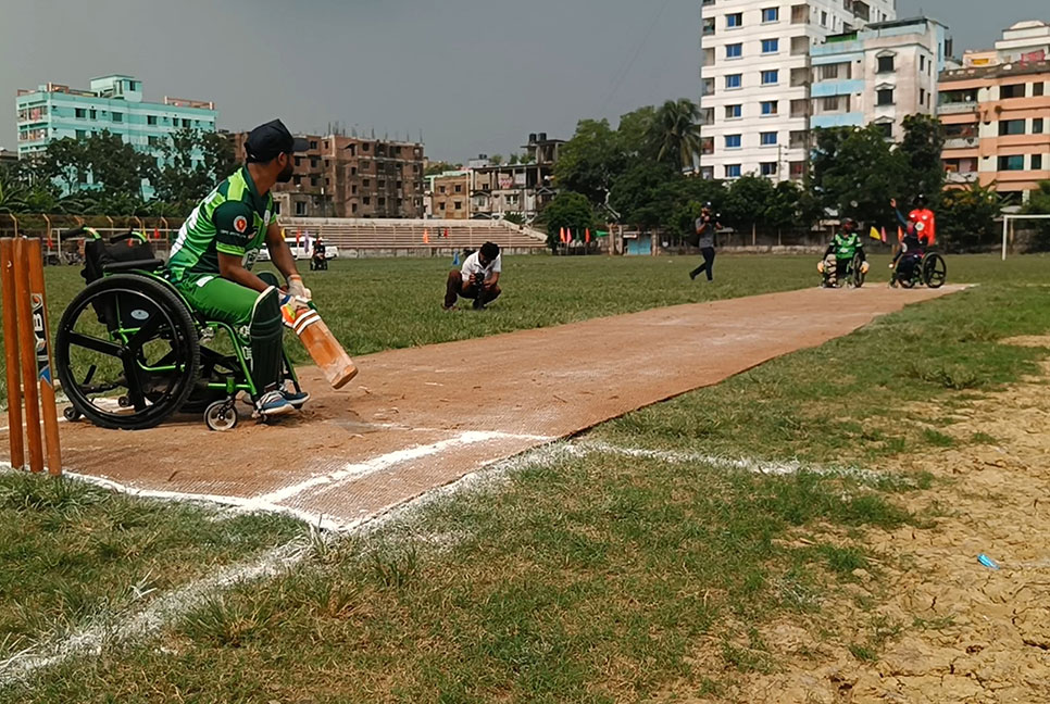 ব্রাহ্মণবাড়িয়ায় টি-১০ হুইলচেয়ার ক্রিকেট টুর্নামেন্ট