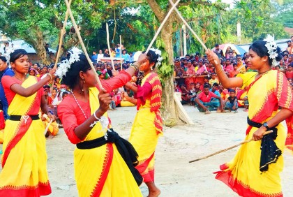 নওগাঁয় কারাম উৎসব 