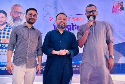 মির্জাপুরে তরুণদের সঙ্গে সুখন, সাকিব রায়হান ও সানির মতবিনিময়