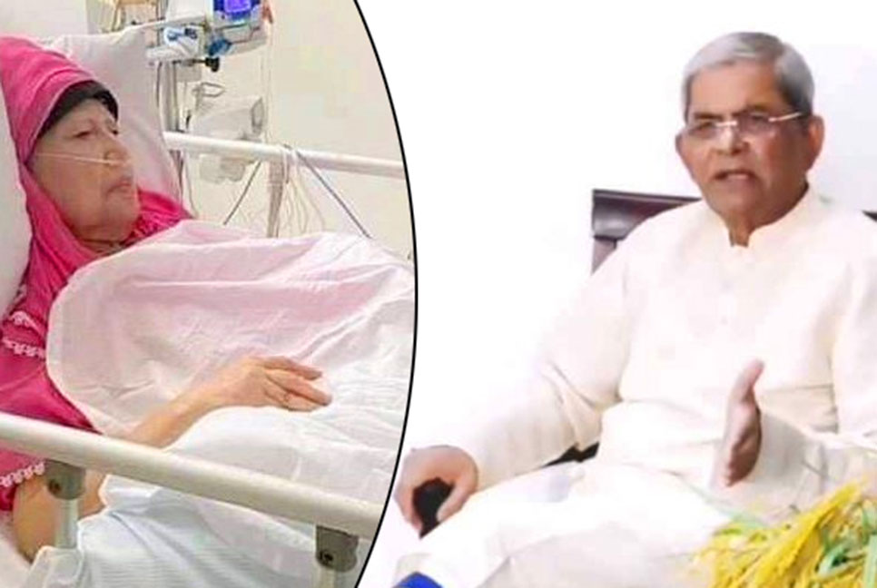 খালেদা জিয়াকে দেখতে হাসপাতালে ফখরুল