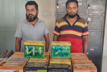 সিদ্ধিরগঞ্জ থেকে চুরি হওয়া ব্যাটারি বাগেরহাট থেকে উদ্ধার 