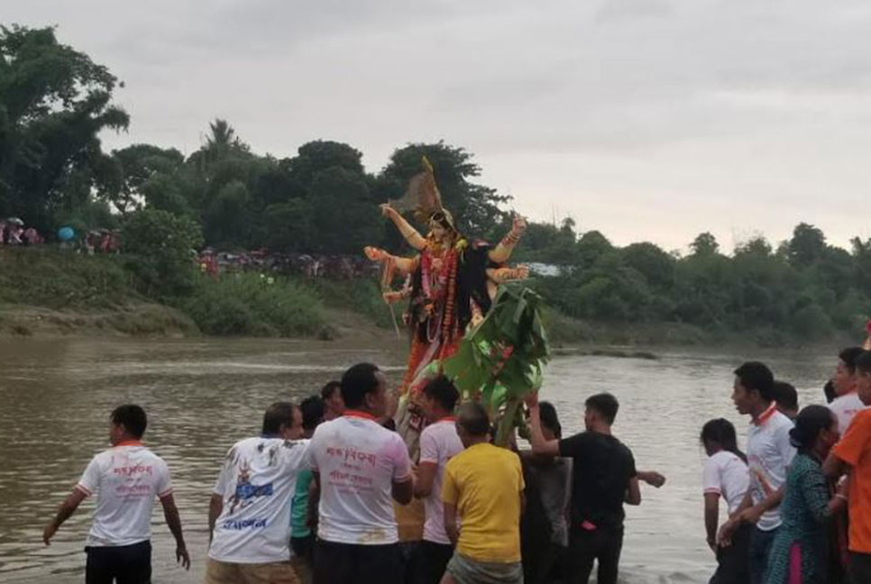 খাগড়াছড়িতে প্রতিমা বিসর্জন