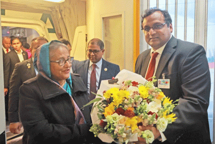 ব্রাসেলসে পৌঁছেছেন প্রধানমন্ত্রী