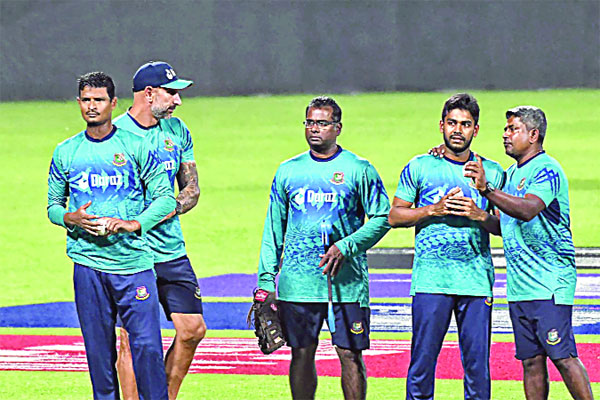 সাকিব ছাড়া অনুশীলনে টাইগাররা