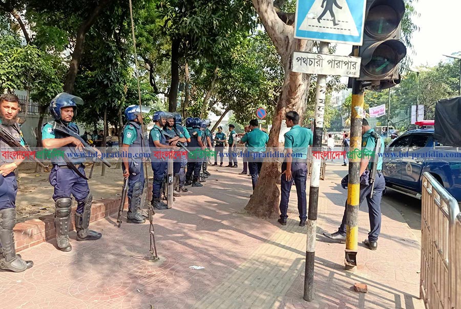 আওয়ামী লীগ-বিএনপির সমাবেশ ঘিরে রাজধানী জুড়ে কঠোর নিরাপত্তা