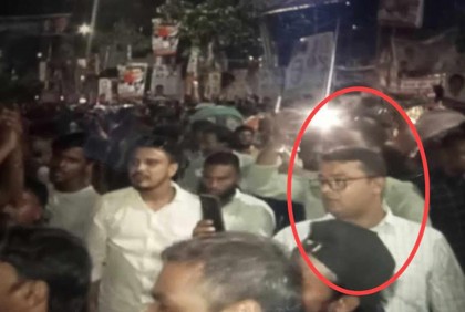 নয়াপল্টনে বিএনপির সমাবেশে যুবলীগ নেতা, সমালোচনার ঝড়

