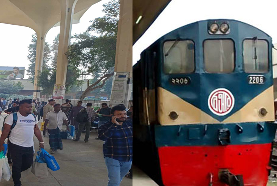 হরতালের সকালে ট্রেন ছাড়ছে যথাসময়ে 

