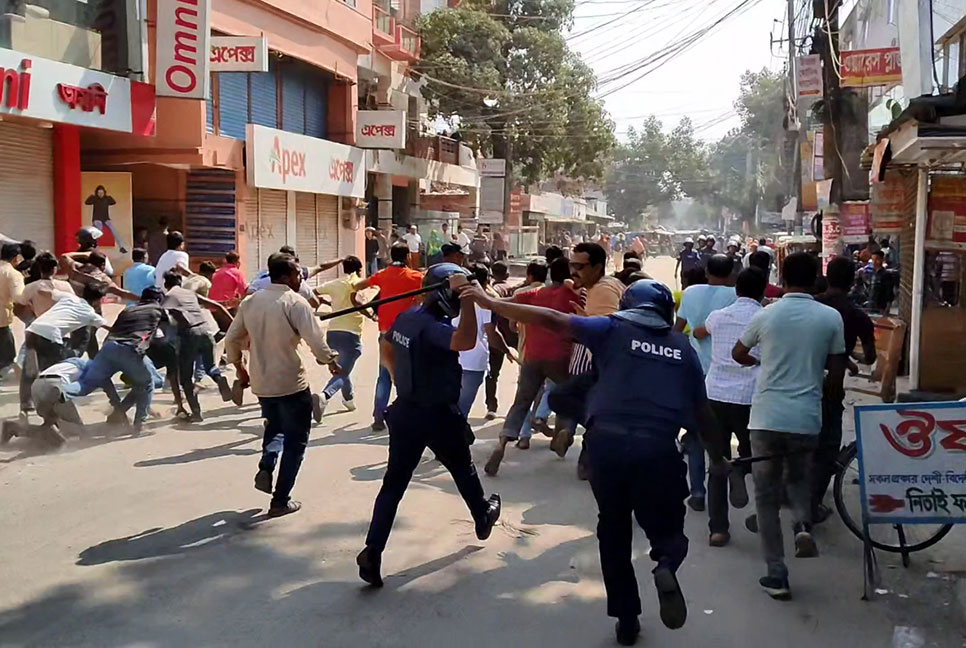 ঠাকুরগাঁওয়ে বিএনপি-পুলিশের সংঘর্ষ, আটক ১