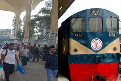 হরতালের সকালে ট্রেন ছাড়ছে যথাসময়ে 

