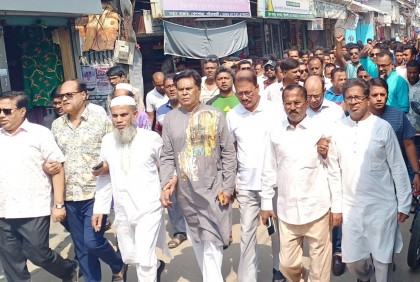 কলাপাড়ায় আওয়ামী লীগের শান্তি সমাবেশ  