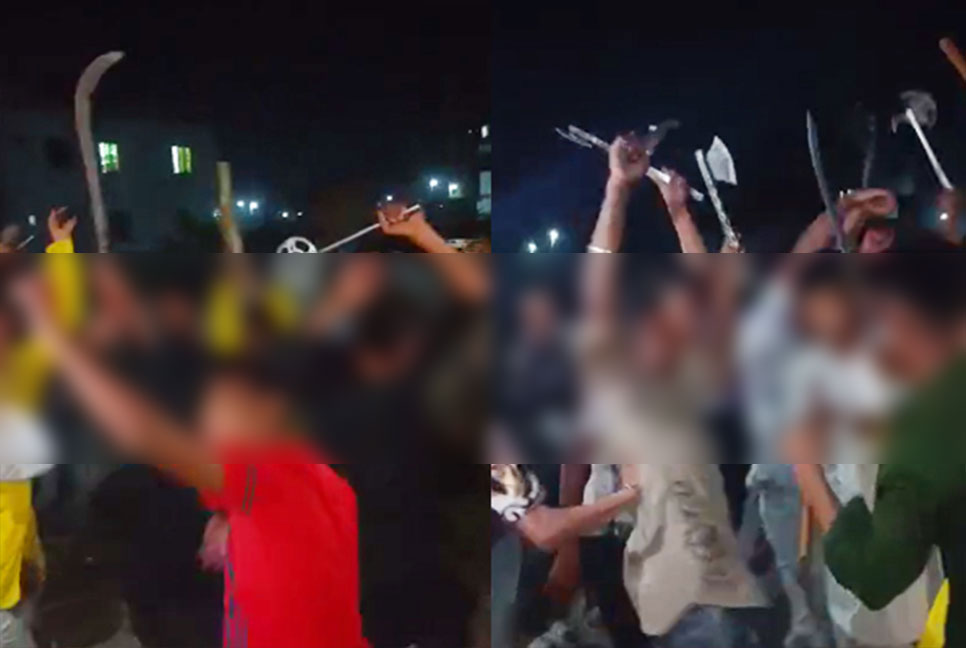 অস্ত্র হাতে কিশোর গ্যাং সদস্যদের উল্লাস, ভিডিও ভাইরাল