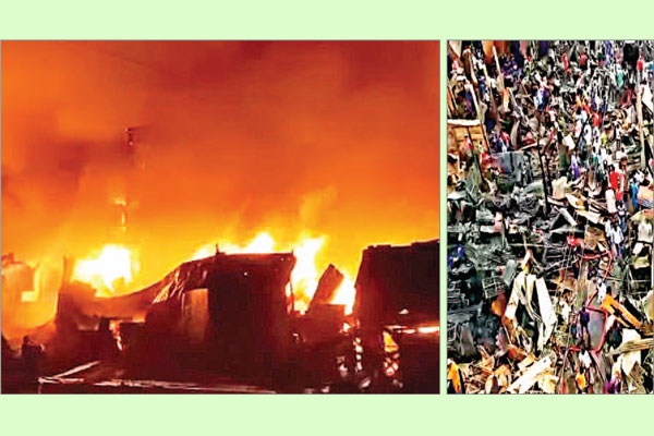পুড়ল শত কোটি টাকার কাপড়