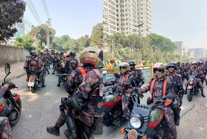 রাজধানীতে বিজিবির বিশেষায়িত টিমের টহল