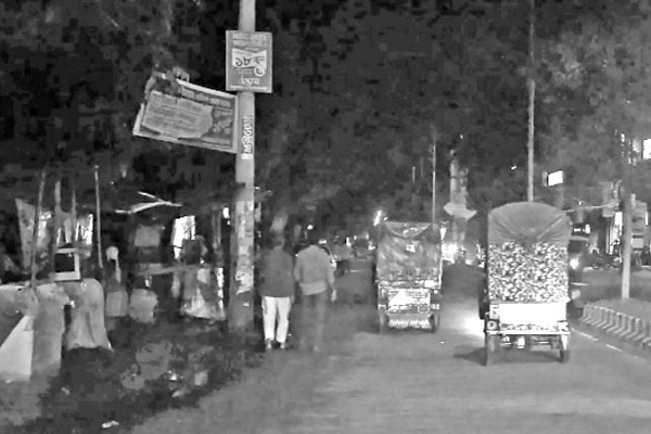 ঠাকুরগাঁওয়ে বেশির ভাগ সড়কবাতি নষ্ট