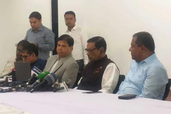 যারা সন্ত্রাস ও আগুন নিয়ে রাজনীতি করে তাদের পতন অনিবার্য: ওবায়দুল কাদের