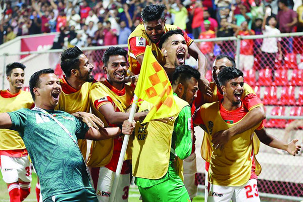 বসুন্ধরার জয়ে ফুটবলে ‘নতুন বার্তা’