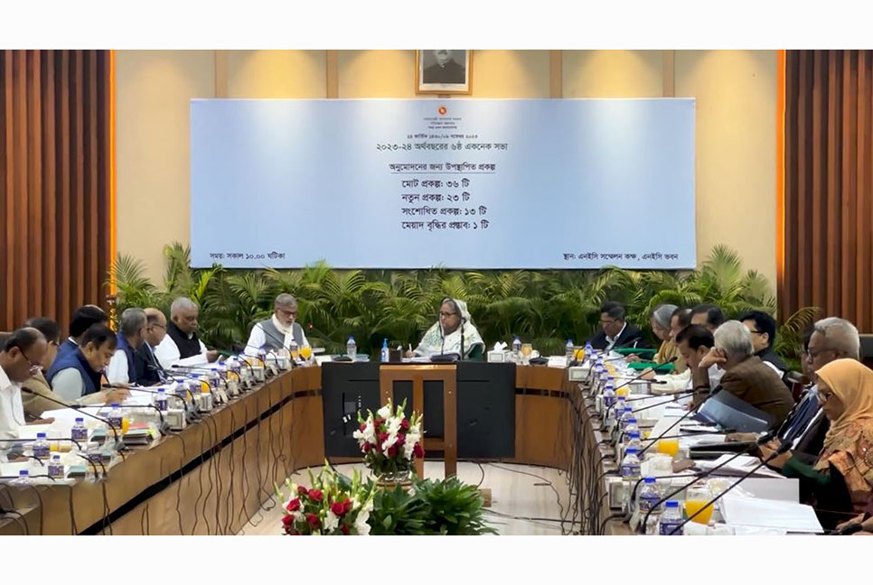 একনেকে ৩৯ হাজার ৩৪৪ কোটি টাকার ৪৪টি প্রকল্প অনুমোদন

