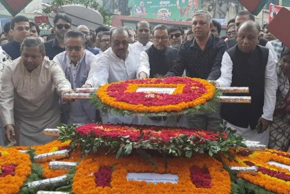 শহীদ নূর হোসেনের প্রতি আওয়ামী লীগের শ্রদ্ধা 