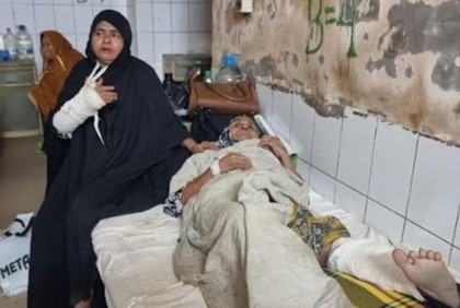 বৃদ্ধার ওপর সন্ত্রাসী হামলার অভিযোগ