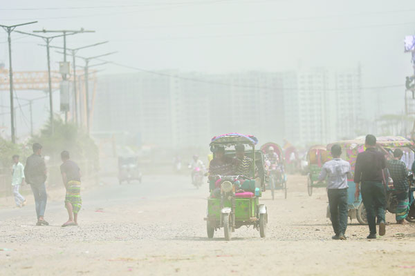 ভয়াবহ ধূলিদূষণ