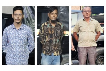 রাজধানীতে বাসে আগুনের ঘটনায় তিনজন গ্রেফতার

