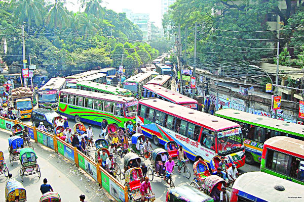 তীব্র যানজট