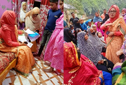 আলাউদ্দিন নাসিমের প্রচারণার পাশাপাশি চিকিৎসা সেবাও দিচ্ছেন তার সহধর্মিণী