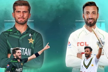 পাকিস্তানের টেস্ট অধিনায়ক মাসুদ,   টি-টোয়েন্টিতে শাহিন আফ্রিদি 