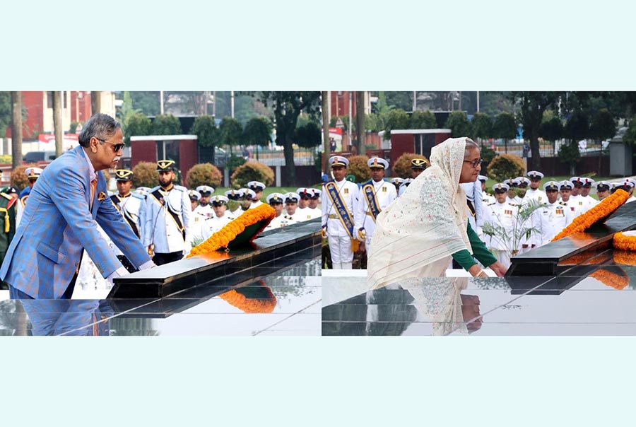 শিখা অনির্বাণে রাষ্ট্রপতি-প্রধানমন্ত্রীর শ্রদ্ধা