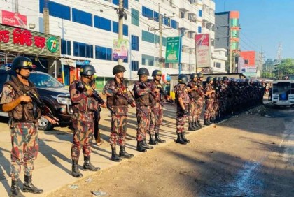 দেশব্যাপী ২৩২ প্লাটুন বিজিবি মোতায়েন
